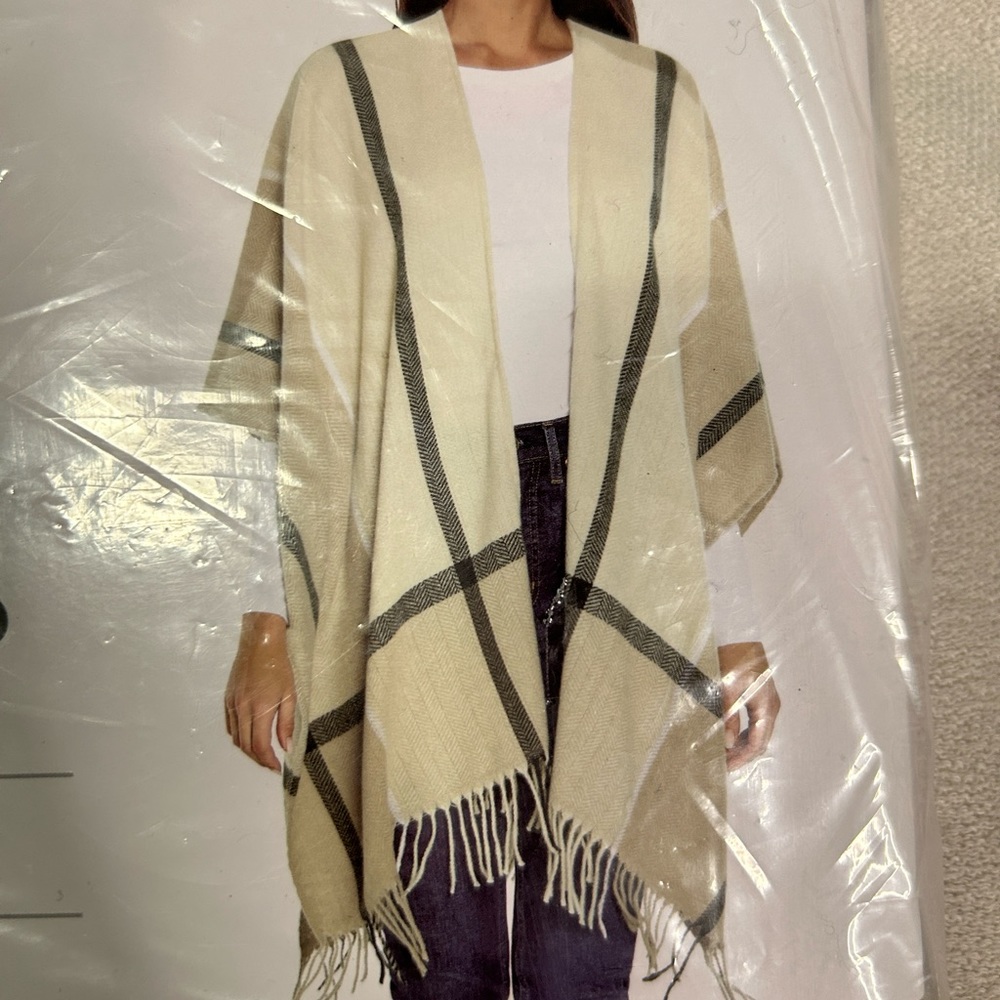 NIP Three Dots Womens Cashmere Blend Wrap